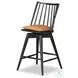 Lewis Whiskey Saddle Swivel Counter Height Stool