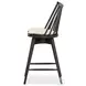 Lewis Antwerp Natural Performance Fabric Swivel Counter Height Stool
