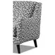 Contour Natural Gray and White Performance Fabric Upholstered Accent Chair