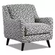 Contour Natural Gray and White Performance Fabric Upholstered Accent Chair