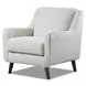 Hogan Cotton White Performance Fabric Upholstered Accent Chair