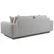Lana Gray Bench Seat 96" Sofa with Pillows