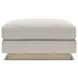 Lana Gray Upholstered Square Ottoman