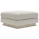 Lana Gray Upholstered Square Ottoman