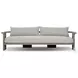Tahana Hayes Fog 96" Performance Fabric Upholstered Outdoor Sofa