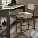 Tamari Antwerp Natural Performance Fabric Counter Height Stool