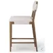 Tamari Antwerp Natural Performance Fabric Counter Height Stool