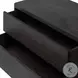 Noeline Smoked Black Veneer 2 Drawer Nightstand