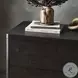 Noeline Smoked Black Veneer 2 Drawer Nightstand
