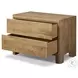Noeline Resawn Worn Oak Veneer 2 Drawer Nightstand