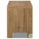 Noeline Resawn Worn Oak Veneer 2 Drawer Nightstand