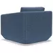 Veronica Blue Upholstered Swivel Chair