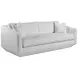 Veronica Ivory Bench Seat 95" Sofa with Pillows