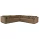 Veronica Brown 3 Piece Modular Sectional with Pillows