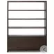 Arlington Espresso Oak Veneer 4 Door Bookcase