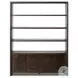 Arlington Espresso Oak Veneer 4 Door Bookcase