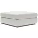 Vivien Ivory 3 Piece Modular Sectional with Pillows and Ottoman