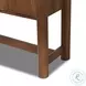 Ezri Cocoa Oak 2 Glass Door Cabinet