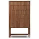 Ezri Cocoa Oak 2 Glass Door Cabinet
