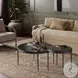 Yoko Moss Cast Glass Round Nesting Tables