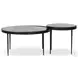 Yoko Moss Cast Glass Round Nesting Tables