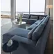 Rita Blue 4 Piece Modular Sectional with Pillows