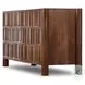 Ezri Carved Cocoa Oak 6 Drawer Dresser