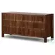 Ezri Carved Cocoa Oak 6 Drawer Dresser