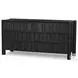 Ezri Carved Black Oak 6 Drawer Dresser
