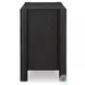 Ezri Carved Black Oak 6 Drawer Dresser