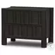 Ezri Black Oak 2 Drawer Nightstand