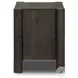 Ezri Black Oak 2 Drawer Nightstand