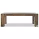 Abaso Rustic Wormwood Oak 86" Rectangular Dining Table