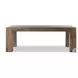 Abaso Rustic Wormwood Oak 86" Rectangular Dining Table