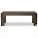 Abaso Ebony Rustic Wormwood Oak 86" Rectangular Dining Table