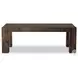 Abaso Ebony Rustic Wormwood Oak 86" Rectangular Dining Table