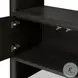 Noeline Smoked Black Oak Wide Bookcase