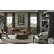 Noeline Smoked Black Oak Wide Bookcase