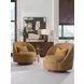 Genevieve Masami Upholstered Swivel Chair with Pillow
