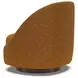 Genevieve Orange Upholstered Swivel Chair