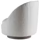 Genevieve White Upholstered Swivel Chair