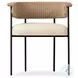 Carrie Ellor Beige Outdoor Dining Chair