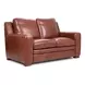 Finnley Brown Auburn Leather Living Room Set