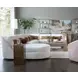 Ava White 4 Piece Modular Sectional with Pillows
