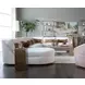 Ava White 4 Piece Modular Sectional with Pillows