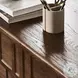 Ezri Carved Cocoa Oak 71" Drawer Desk
