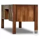 Ezri Carved Cocoa Oak 71" Drawer Desk