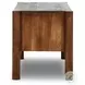 Ezri Carved Cocoa Oak 71" Drawer Desk