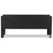 Ezri Carved Black Oak 71" Drawer Desk