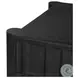 Ezri Carved Black Oak 71" Drawer Desk